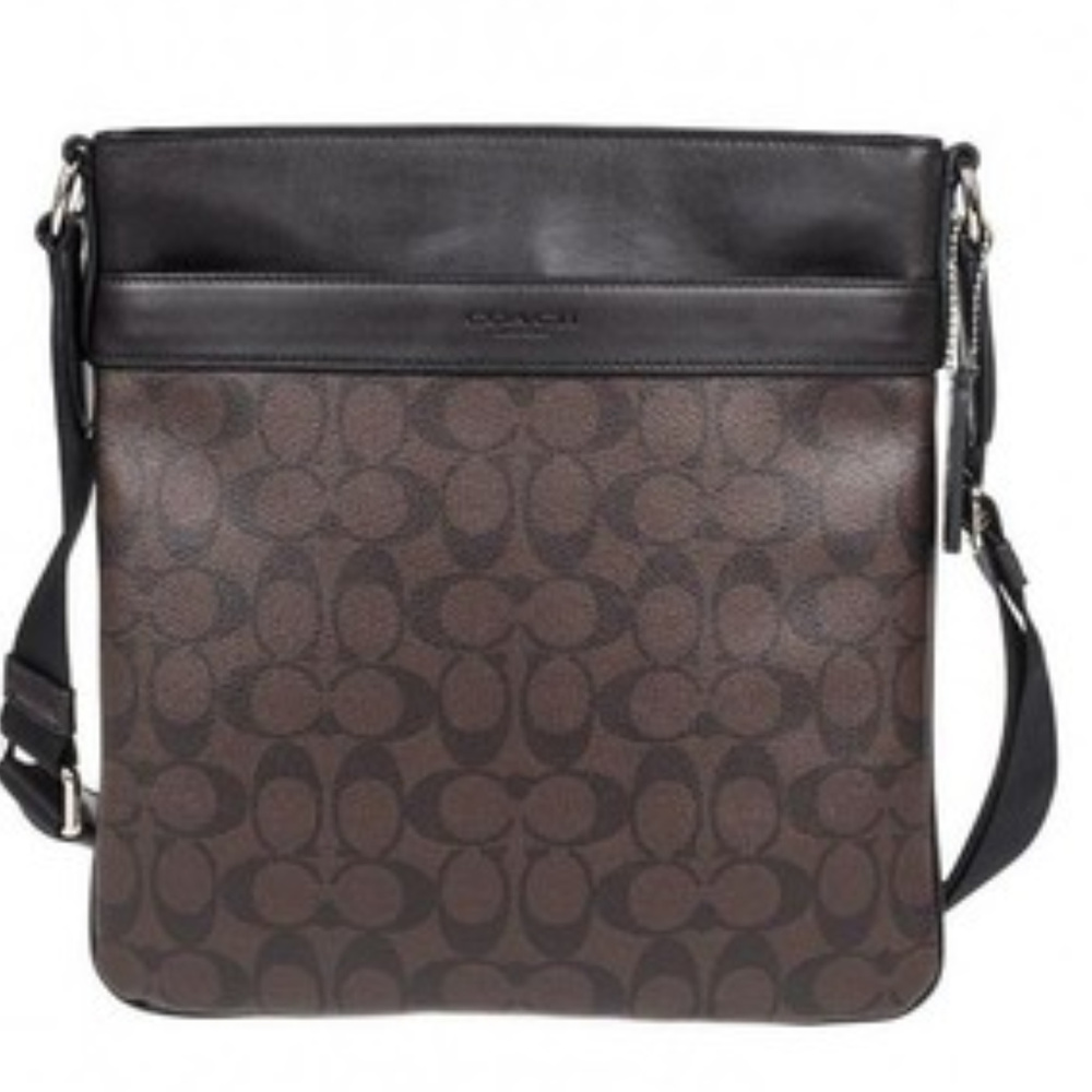 Coach men’s PVC Handbag Crossbody F54781 Brown